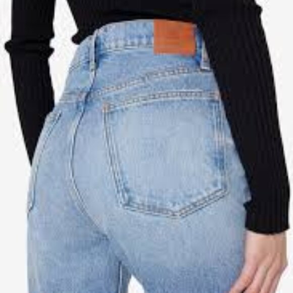 NWT Anine Bing Sonya Jean in Blue Reservoir (30) - Picture 4 of 4